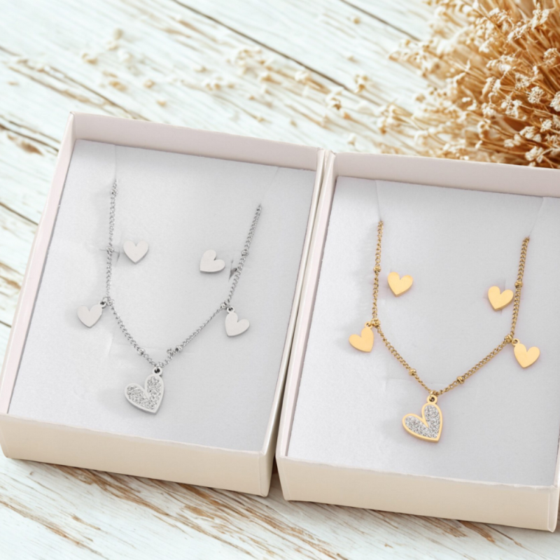 Collar+Pendientes Munaycha (amorcito)