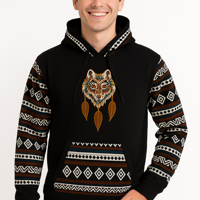 Sudadera  Atoq Illa (Lobo sagrado)