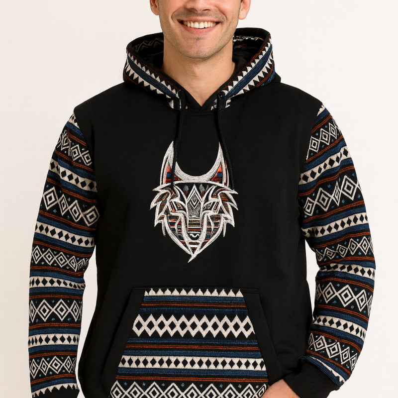 Sudadera Atoq Nawi (Mirada de lobo)